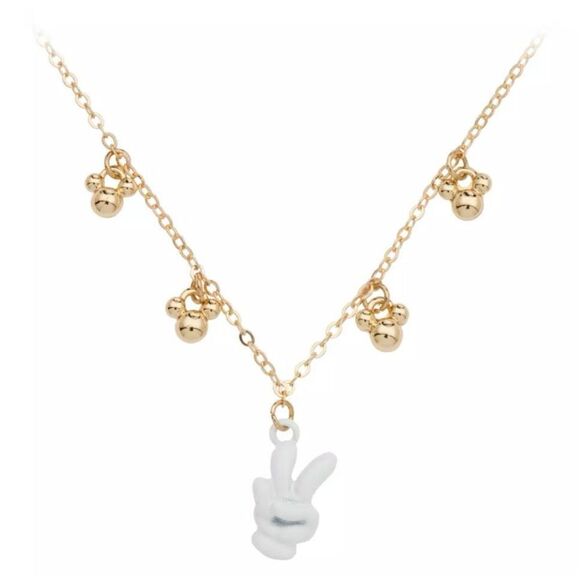 Mickey Mouse Glove Necklace Jewelry NEW Disney Gift - Picture 1 of 3